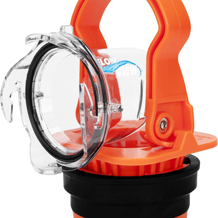 RV Sewer Adapter PRO - Clear Sewer Hose Elbow with Drain Lock Adapter