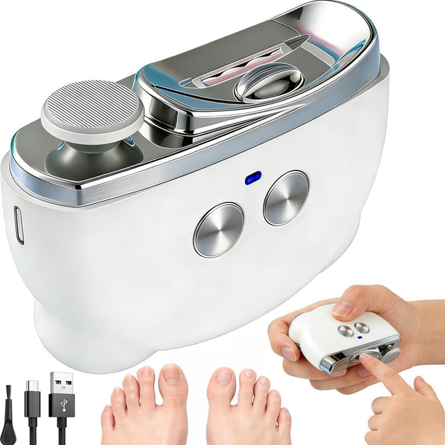 Electric Nail Clipper with LED Light and 3 Speeds