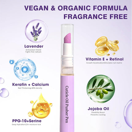 2-in-1 Cuticle Oil Pusher Pen