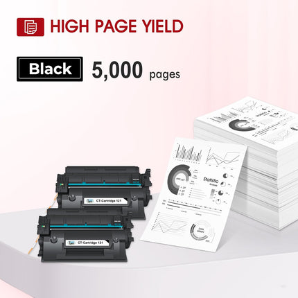 121 Black High Yield Toner Cartridge 2-Pack