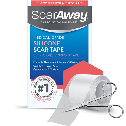 HomeChef ChefDelHogar ScarAway Clear Silicone Scar Tape, Medical-Grade Cut-to-Size Silicone Strip — Kitchen & Home