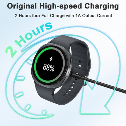 Upgrade 2 Pack 3.3ft Samsung Watch Charger, Magnetic Fast Charging Cable — Smart Tech