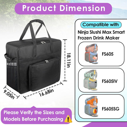 Carrying Bag Compatible with Ninja Slushi Max Slushie Machine FS605 — Home & Lifestyle
