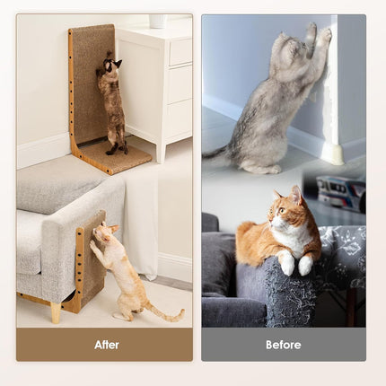 PawHaven RefugioPata EHEYCIGA Cardboard Cat Scratcher for Indoor Kitten Cats — Pet Supplies