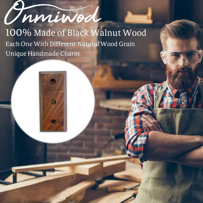 Black Walnut U-Shaped Guitar Wall Mount Hanger