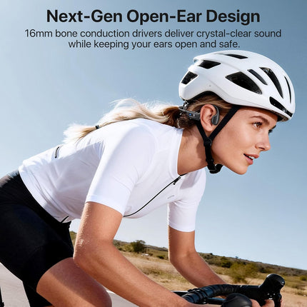 Bone Conduction Open-Ear Wireless Headphones, Gray