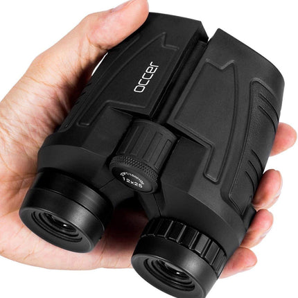 12x25 Compact Waterproof Binoculars for Adults and Kids