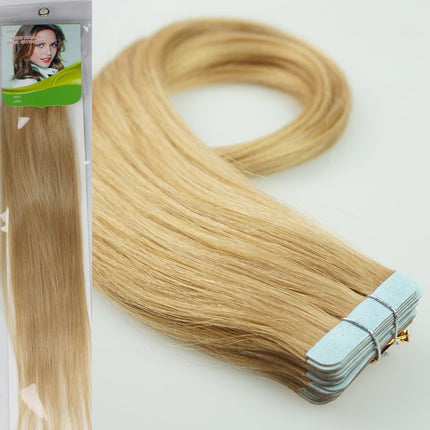 22 Inch Dark Blonde Tape-In Remy Human Hair Extensions, 20 Pieces