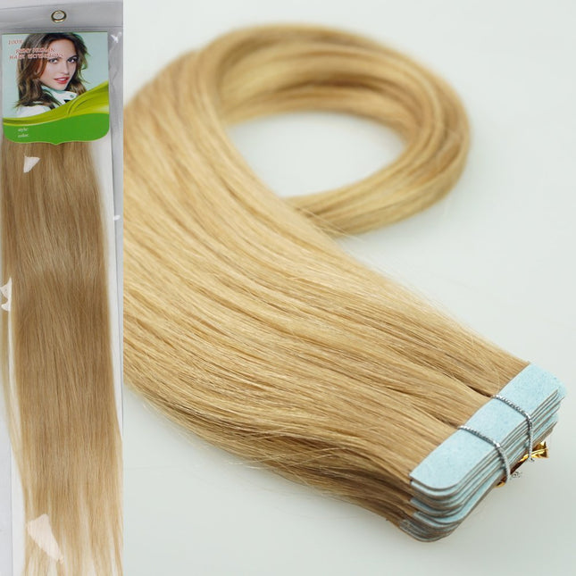 22 Inch Dark Blonde Tape-In Remy Human Hair Extensions, 20 Pieces