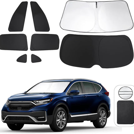 8-Piece Side Window Sun Shade Set for 2017-2022 Vehicle
