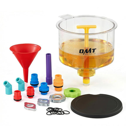 No Spill Coolant Funnel Kit, 17-Piece Coolant Bleeder Set
