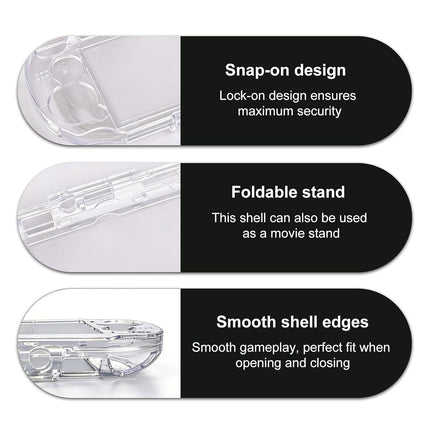 PawHaven RefugioPata Clear Crystal Hard Shell Case Set for Vita 1000 PCH-1000 Game Console — Pet Supplies