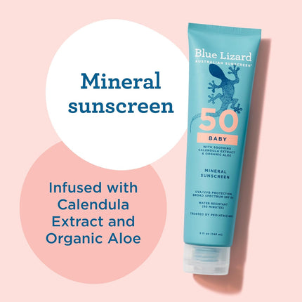 Baby Mineral Sunscreen SPF 50+ Fragrance Free, 5 oz Tube