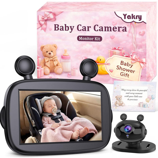 HD 1080P Baby Car Camera with 150° Wide Angle View
