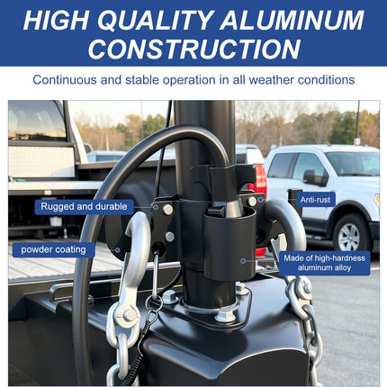 HomeChef ChefDelHogar Aluminum Trailer Chain Holder, Trailer Towing Chain Organizer with 7 Way — Kitchen & Home