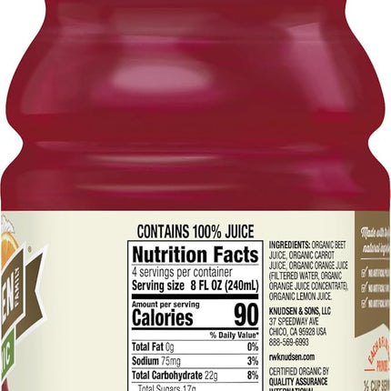 SourceToHome FuenteACasa R.W. Knudsen Organic Beet Carrot Orange Juice — Home & Lifestyle