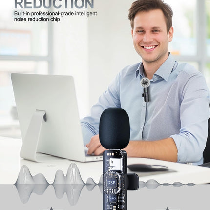 3 in 1 Professional Wireless Lavalier Microphone for iPhone — Smart Tech