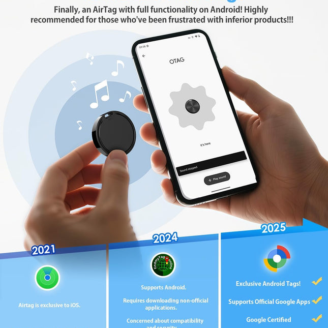 4-Pack Air Tracker Tags for Keys and Luggage