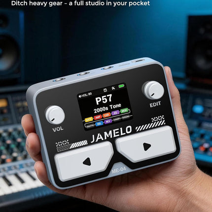 Pocket Guitar Multi Effects Pedal in Gray