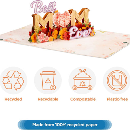 3D Mother's Day Pop-Up Card, Best Mom Ever