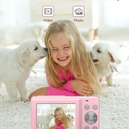 Digital Camera, FHD 1080P Point and Shoot Camera with 16X Zoom, Anti Shake, 32GB Card, Compact Small Camera for Kids