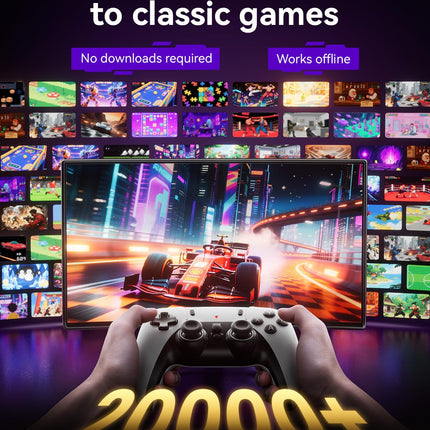 2026 Upgraded Retro Gaming Console with 4K HD HDMI Game Stick and 2 Wireless Controllers