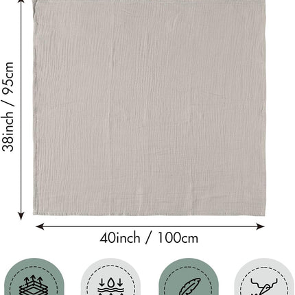 Muslin Swaddle Blankets for Newborns, 3 Pack Bright Colors