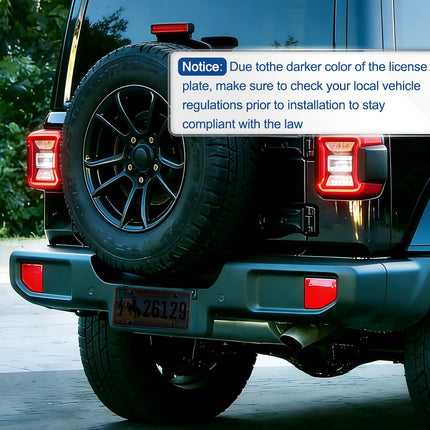 2 Pack ABS License Plate Holder and Protector Frame