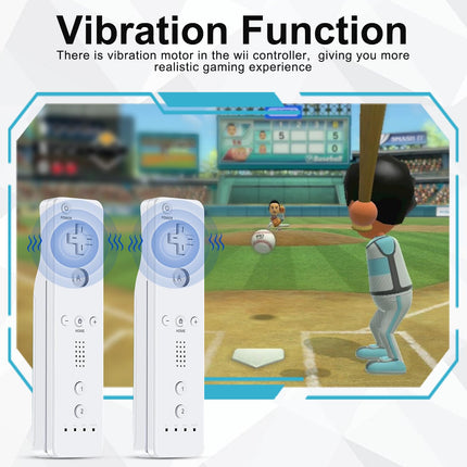 White Wireless Remote Controller 2-Pack with Wrist Straps and Silicone Cases