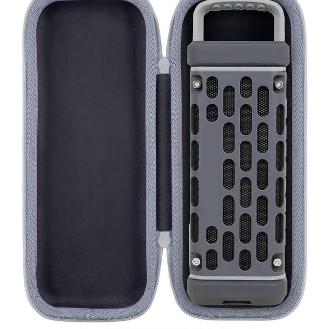 Black Hard Carrying Case with Handle for Outdoor Portable Speaker