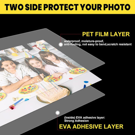 200 Pack Clear 5 Mil Letter Size Thermal Laminating Pouches