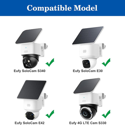 NexWave OndaNex 2 Pack Gutter Mount Bracket for Eufy Security SoloCam S340/E30/E42 and 4G — Smart Tech