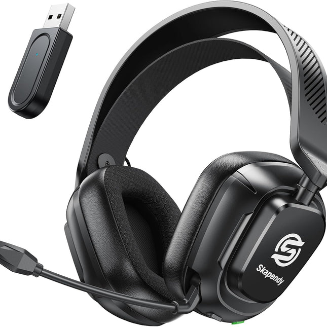 2.4GHz Wireless Gaming Headset, Lunar Black