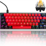 60% Hot Swappable Mechanical Gaming Keyboard with RGB Backlight