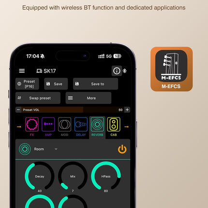 Multi Effects Guitar Processor with Amp Modeling and IR Cabinet Simulation