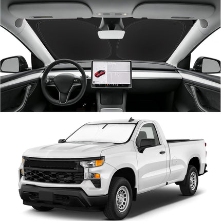 Custom Fit Windshield Sun Shade for 2019-2026 Front Windshields