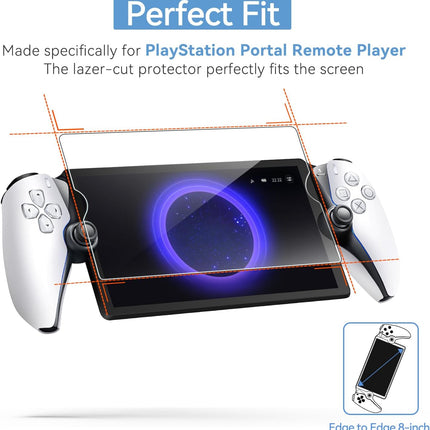 2-Pack Tempered Glass Screen Protector for 8-Inch Remote Player