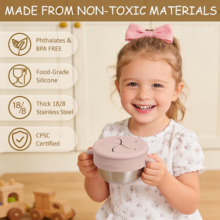 12 oz Spill-Proof Stainless Snack Container for Kids