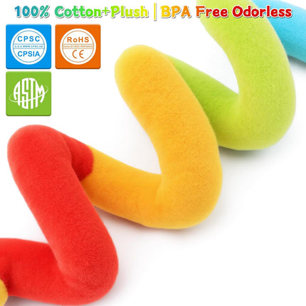 Spiral Baby Sensory Plush Hanging Toy for Car Seats, Strollers & Cribs
