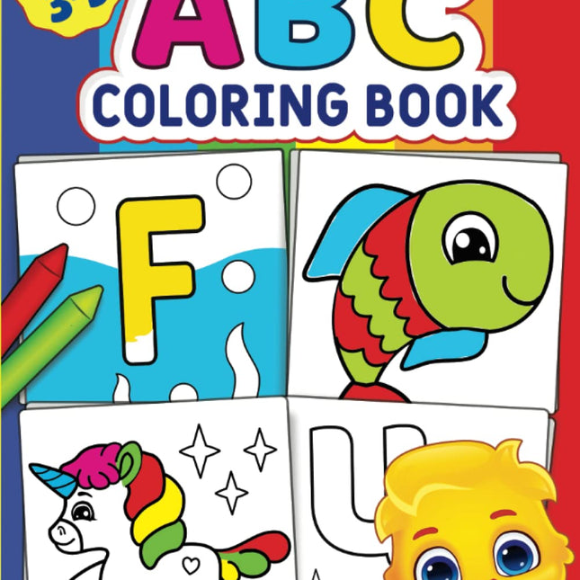 ABC Coloring Book for Toddlers and Preschool Kids Ages 3-5