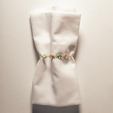 Gold Birthstone Bracelet for Women
