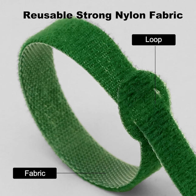 150PCS Reusable Hook and Loop Cable Ties, 4/6/8/10 Inch Assorted Colors
