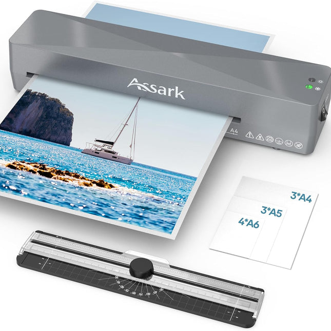 9 Inch Laminator Machine with 40 Laminating Sheets and Paper Cutter