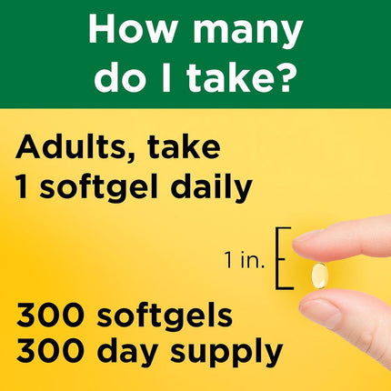 Nature Made Vitamin D3 1000 IU — 300 Softgels, 300-Day Suppl - image 4