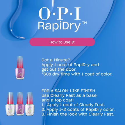 RapiDry Flash n' Flirty Opaque Soft Pink Pearl Quick Dry Nail Polish