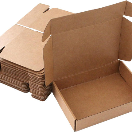 9x6x2 Inch Brown Corrugated Shipping Boxes, 20-Pack