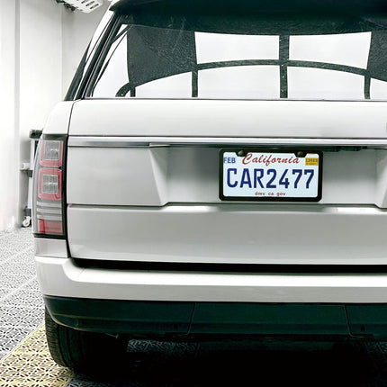 2-Piece Premium Matte Black Aluminum License Plate Frames