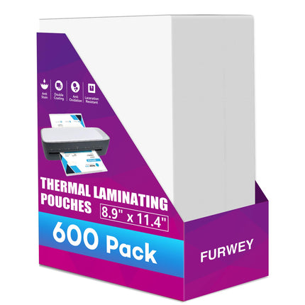 Clear Thermal Laminating Sheets for Documents and Photos, 9 x 11.5-Inch, 2.8 mil, 200-Pack