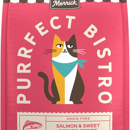 Grain Free Salmon & Sweet Potato Dry Cat Food for Adult Cats, 4 lb Bag