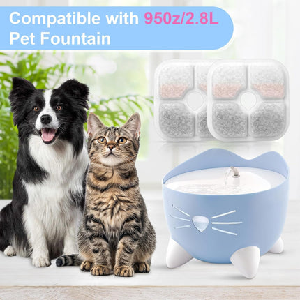 12-Pack Cat Water Fountain Replacement Filters